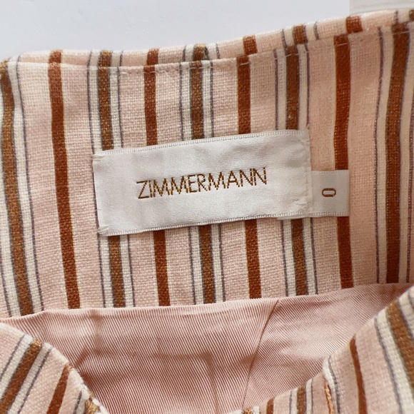 Zimmermann - Linen StripeWideleg Pant - Picture 4 of 5